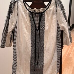Ace & Jig Black and Cream Blouse